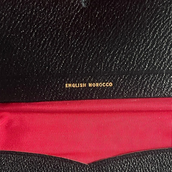 Vintage Black English Morocco Leather Change/Coin Wallet - Picture 7 of 13